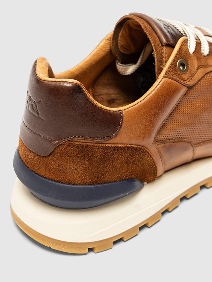 Product image 6 of 9, which shows Rodd & Gunn Quarry Hill Leather Suede Lace Up Trainers, Cognac, 41