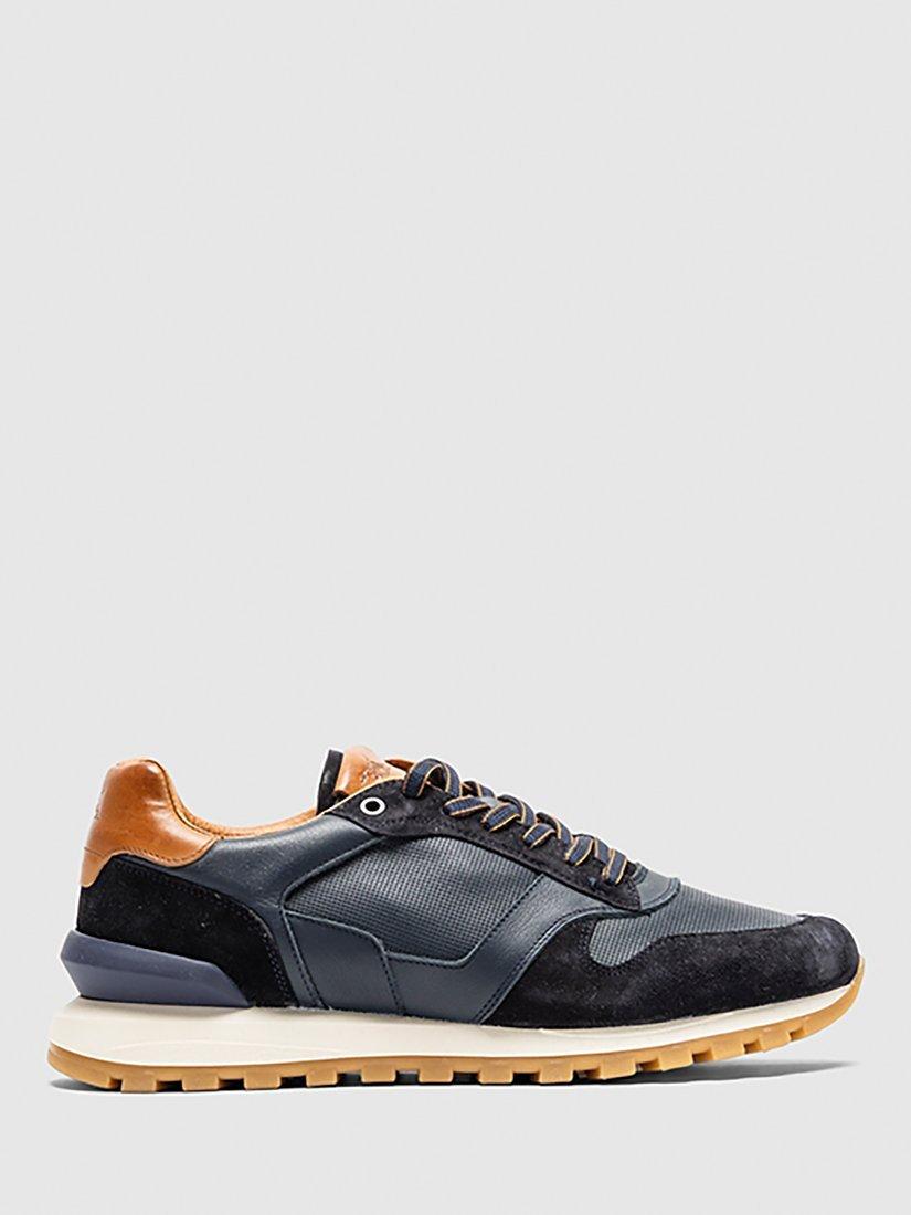 Product image 11 of 11, which shows Rodd & Gunn Quarry Hill Leather Suede Lace Up Trainers, Navy, 45