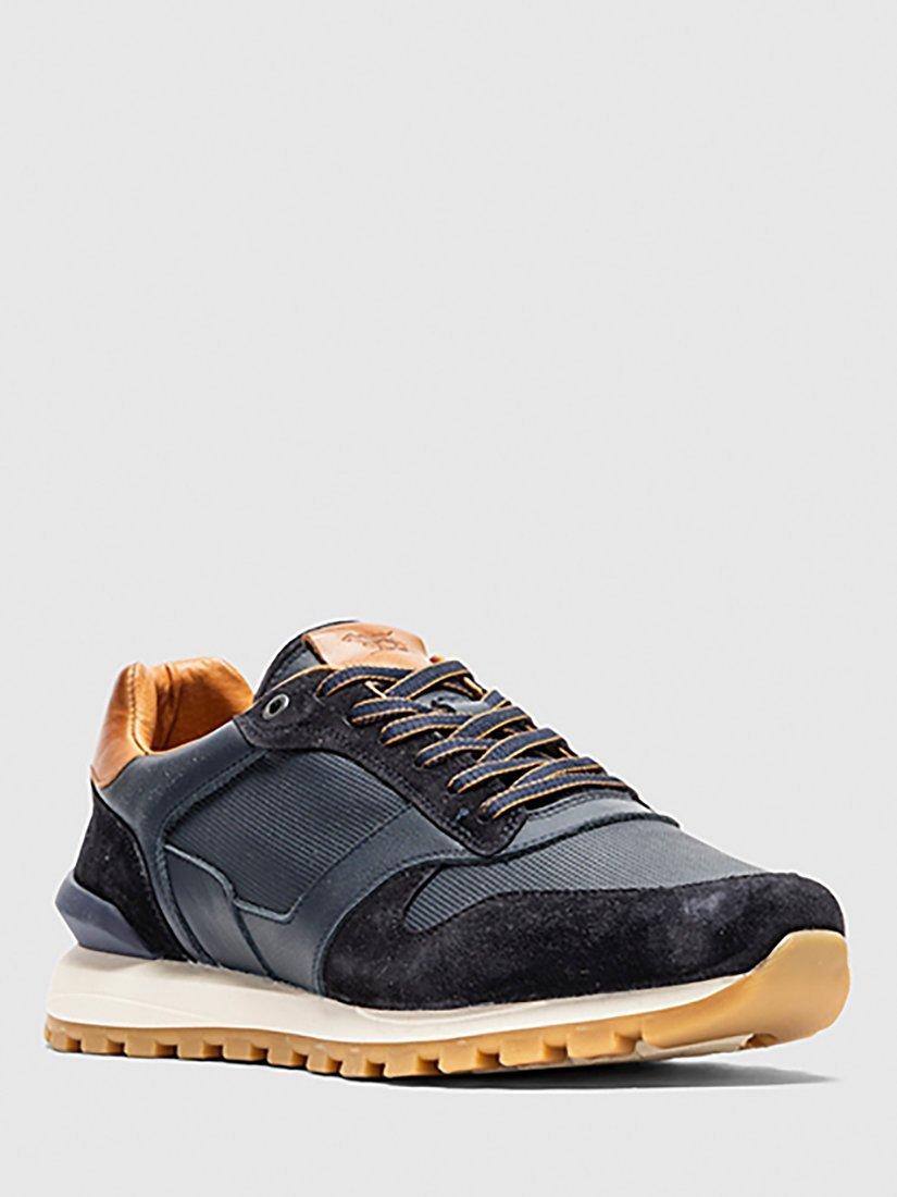 Product image 8 of 11, which shows Rodd & Gunn Quarry Hill Leather Suede Lace Up Trainers, Navy, 45
