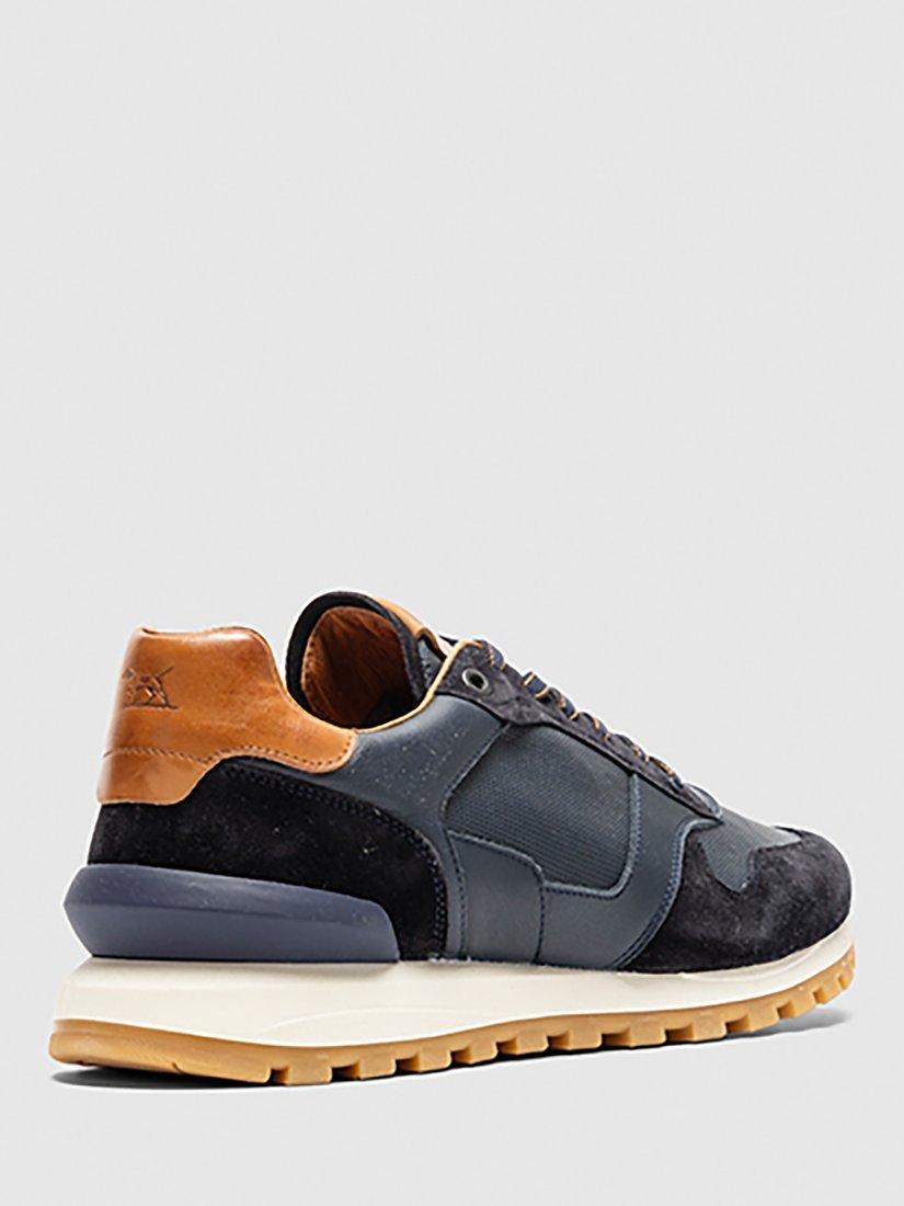 Product image 2 of 11, which shows Rodd & Gunn Quarry Hill Leather Suede Lace Up Trainers, Navy, 45