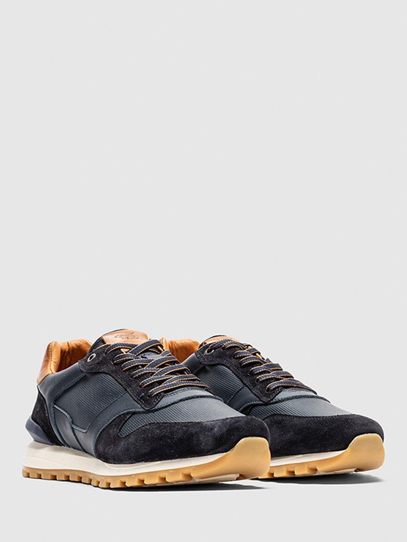Product image 6 of 11, which shows Rodd & Gunn Quarry Hill Leather Suede Lace Up Trainers, Navy, 45