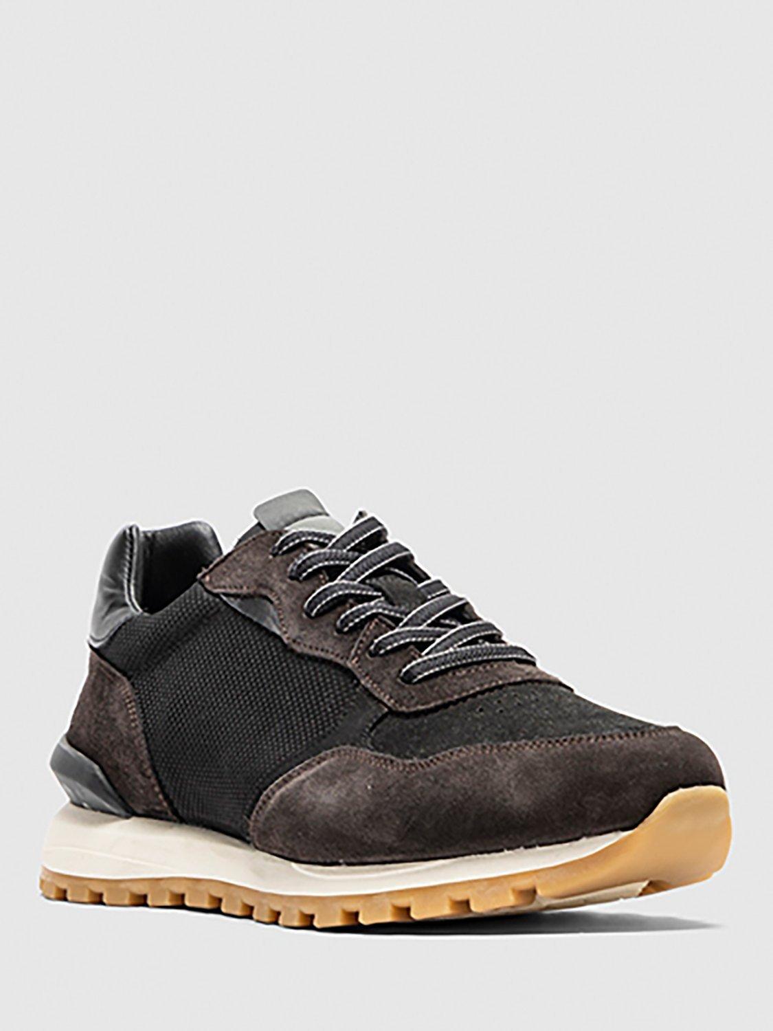 Product image 2 of 5, which shows Rodd & Gunn Queenstown Leather Suede Lace Up Trainers, Testa Di Moro, 44
