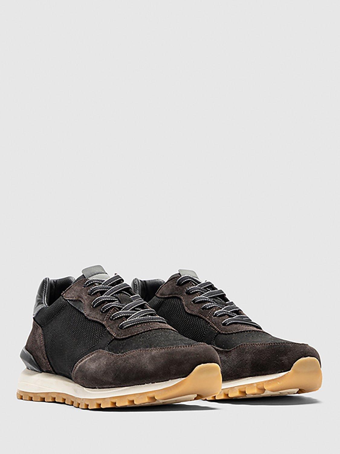Product image 5 of 5, which shows Rodd & Gunn Queenstown Leather Suede Lace Up Trainers, Testa Di Moro, 44
