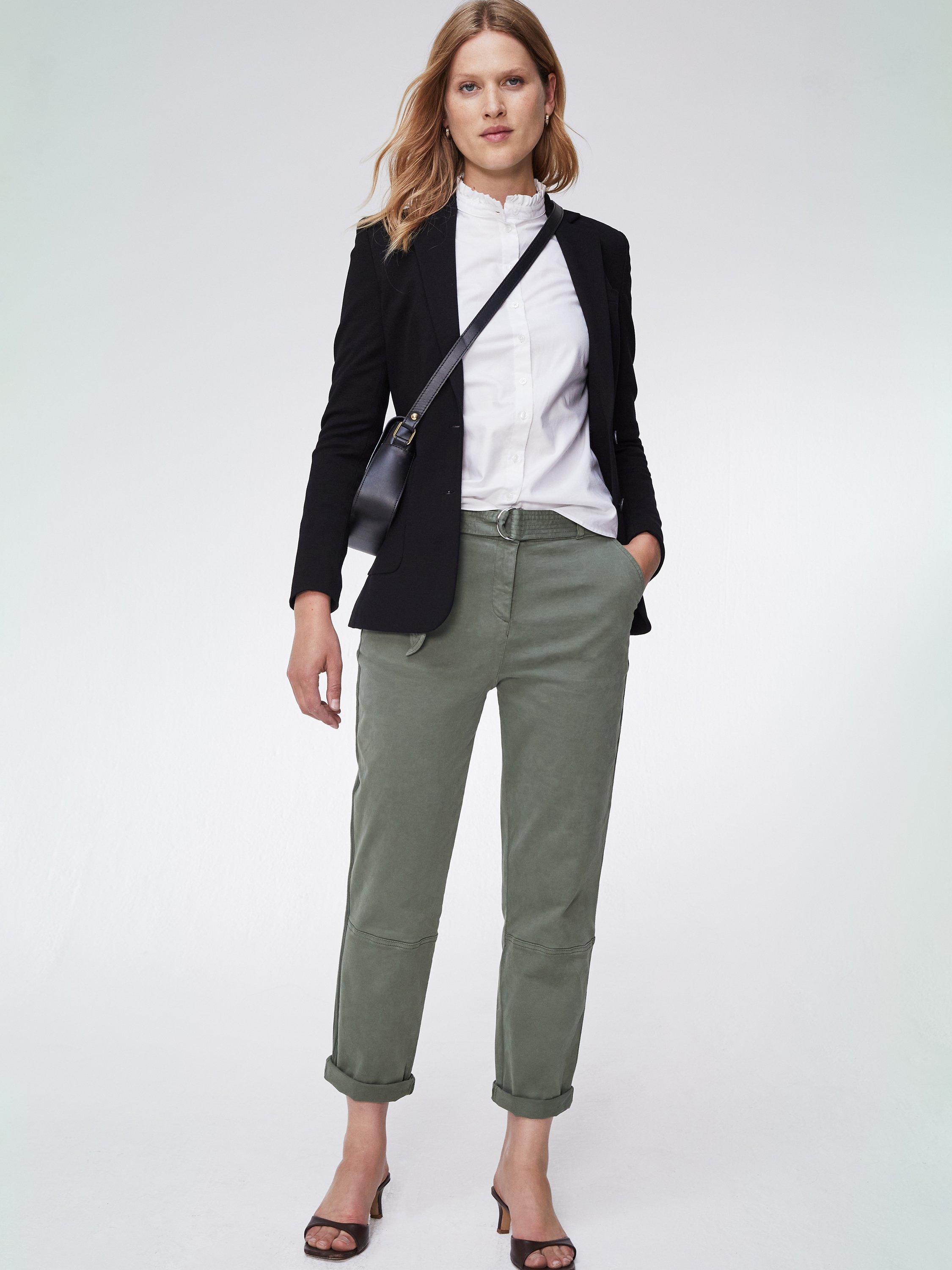 Baukjen Easter Plain Cargo Trousers, Light Khaki