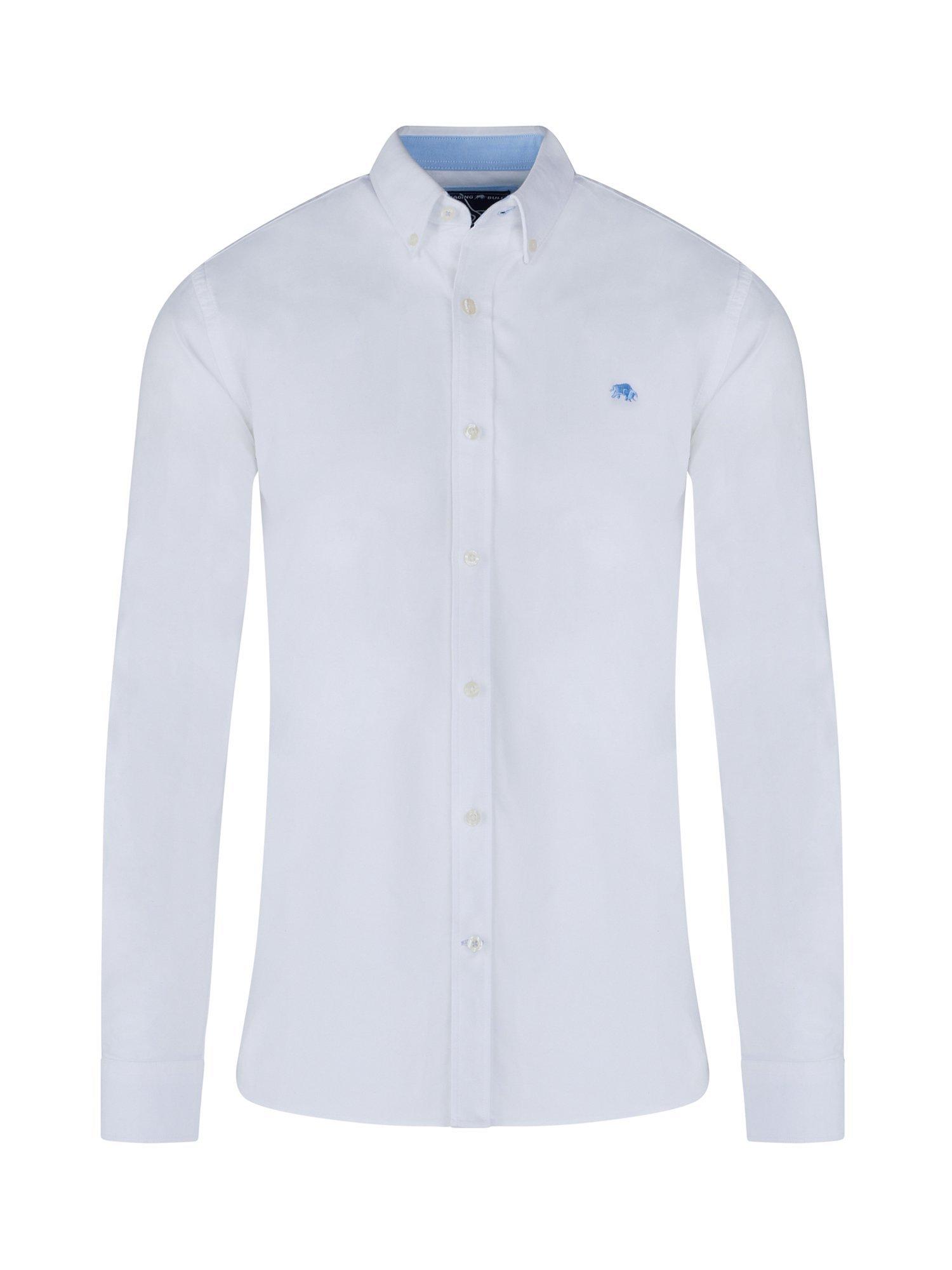 Product image 2 of 9, which shows Raging Bull Classic Oxford Shirt, White, S