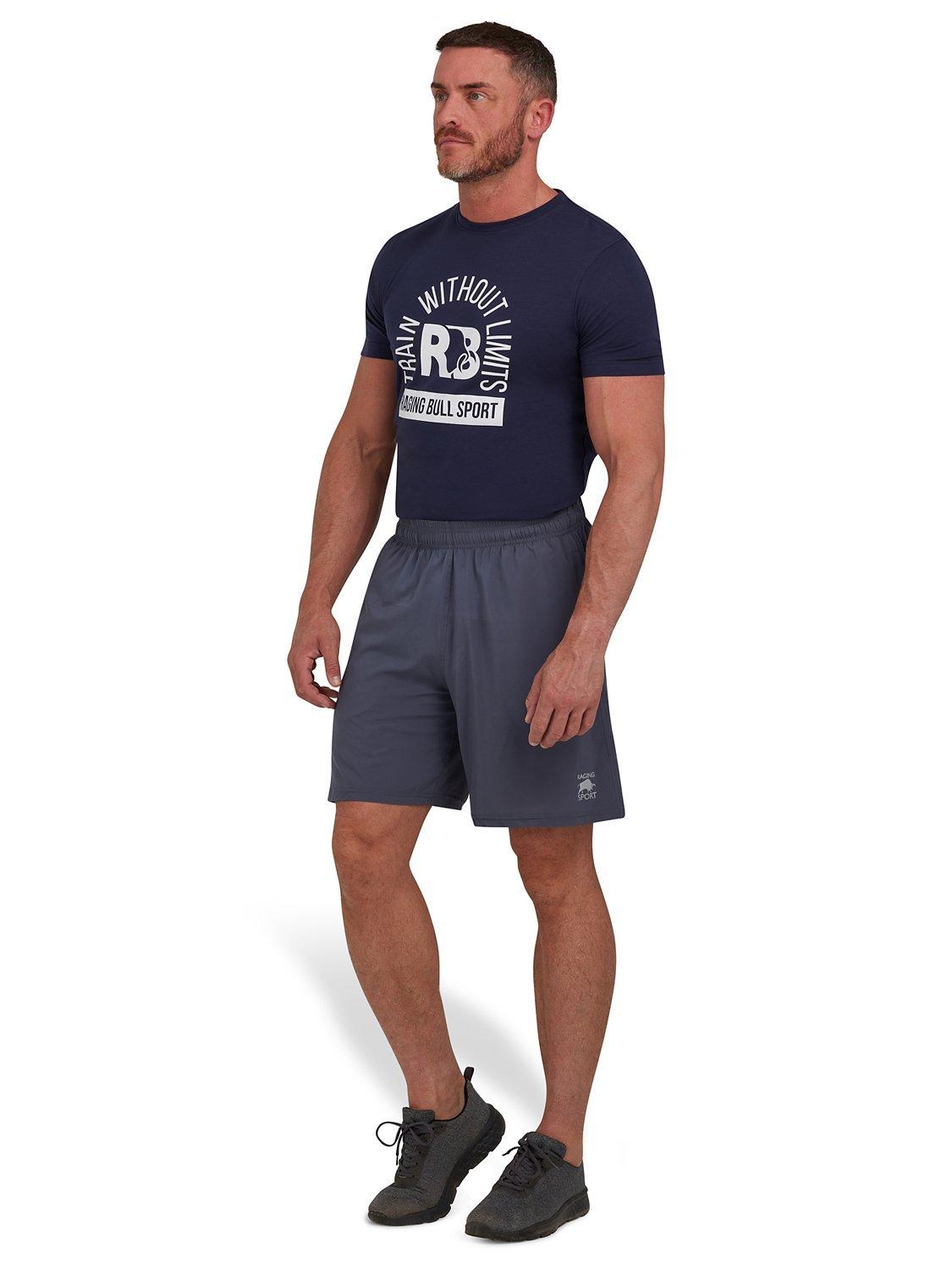 Product image 2 of 8, which shows Raging Bull Sport 6" Running Shorts, Dark Grey Marl, S