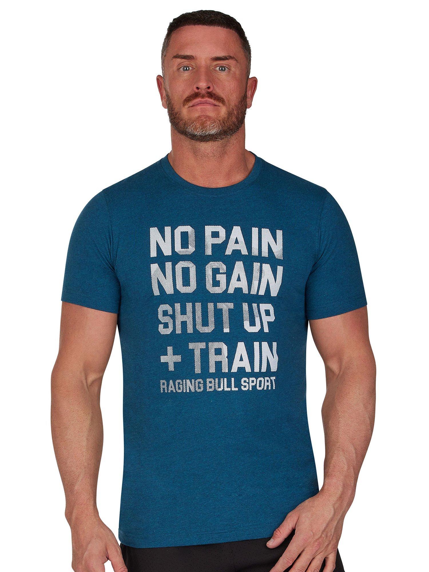 Raging Bull Sport No Pain T-Shirt, Blue