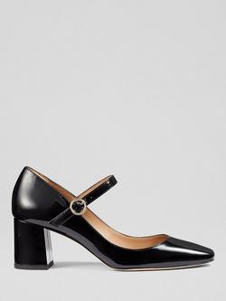 L.K.Bennett Winter Patent Leather Court Shoes, Black