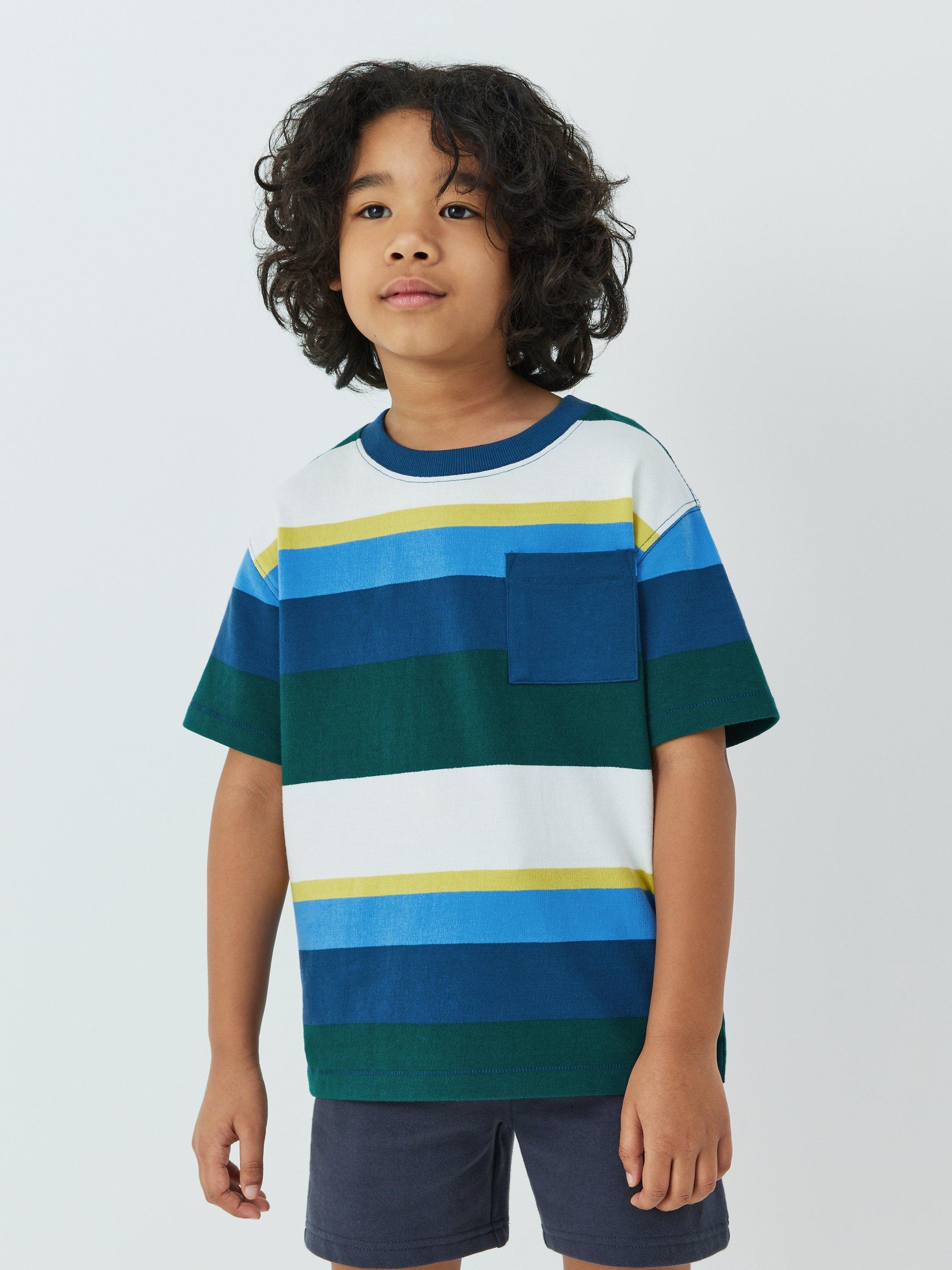 John Lewis Multi Block Stripe T-Shirt
