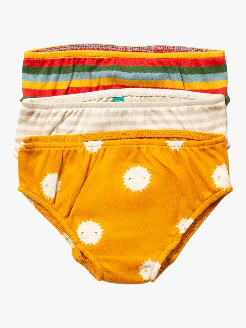 Little Green Radicals Kids' Solar Powered Unisex Pants, Pack of 3, Multi