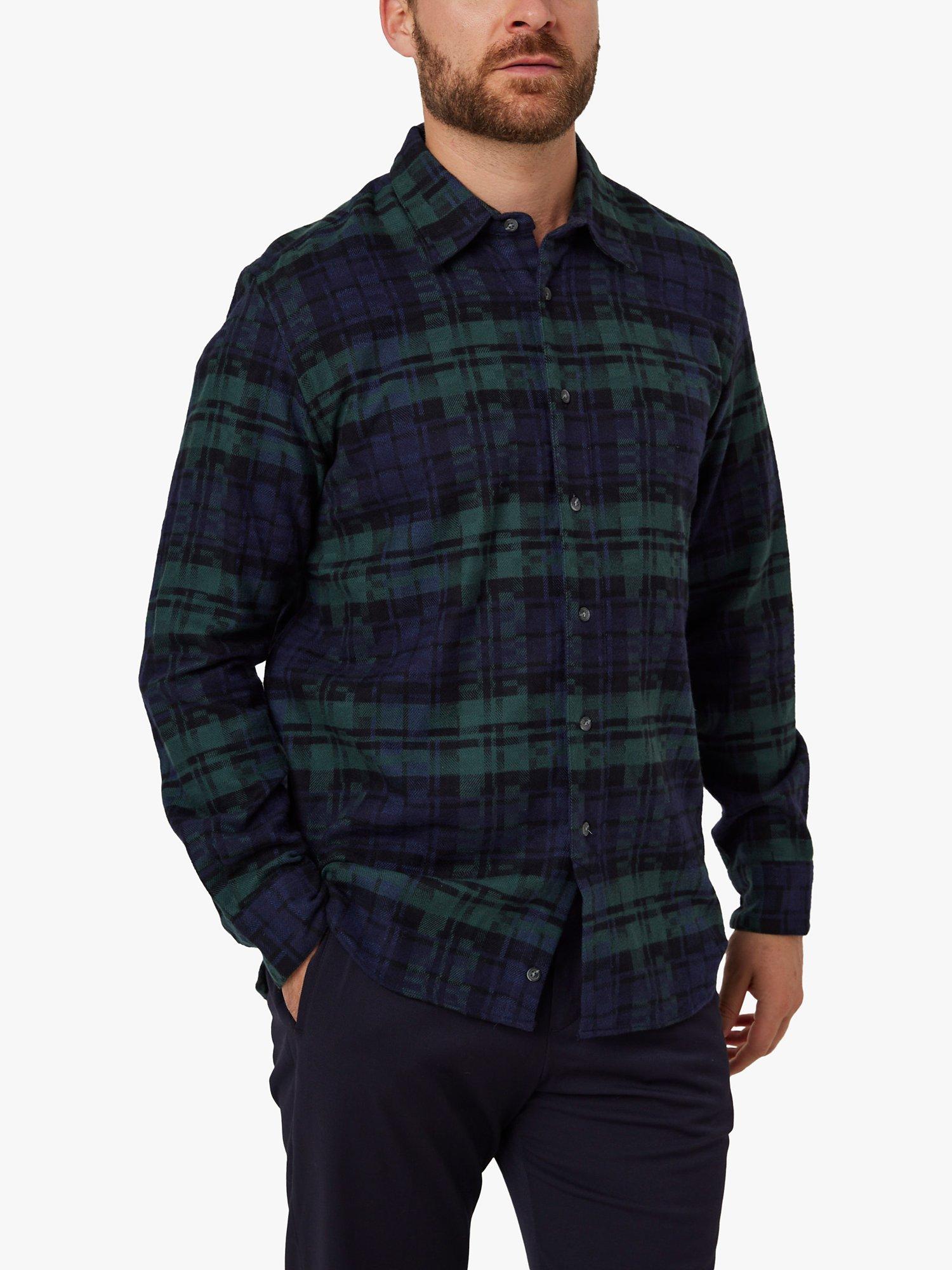 Peregrine Farley Long Sleeve Check Shirt, Blue/Multi, L