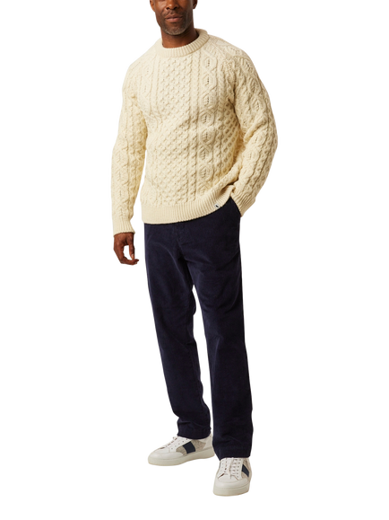Peregrine Hudson Aran Jumper - view 2, Ecru