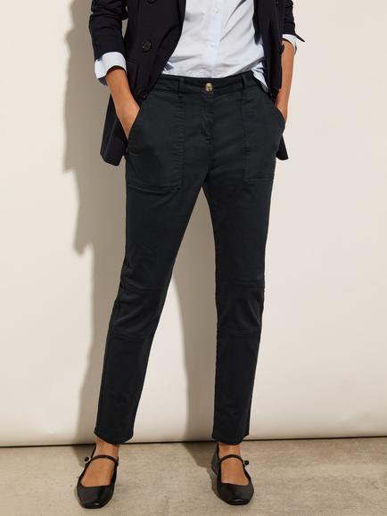 Baukjen Oralie Cargo Trousers - view 2, Classic Navy