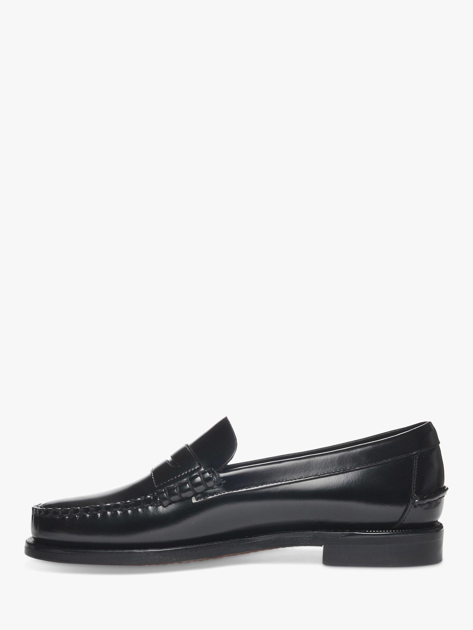 Product image 2 of 5, which shows Sebago Classic Dan Leather Loafers, Black, 7