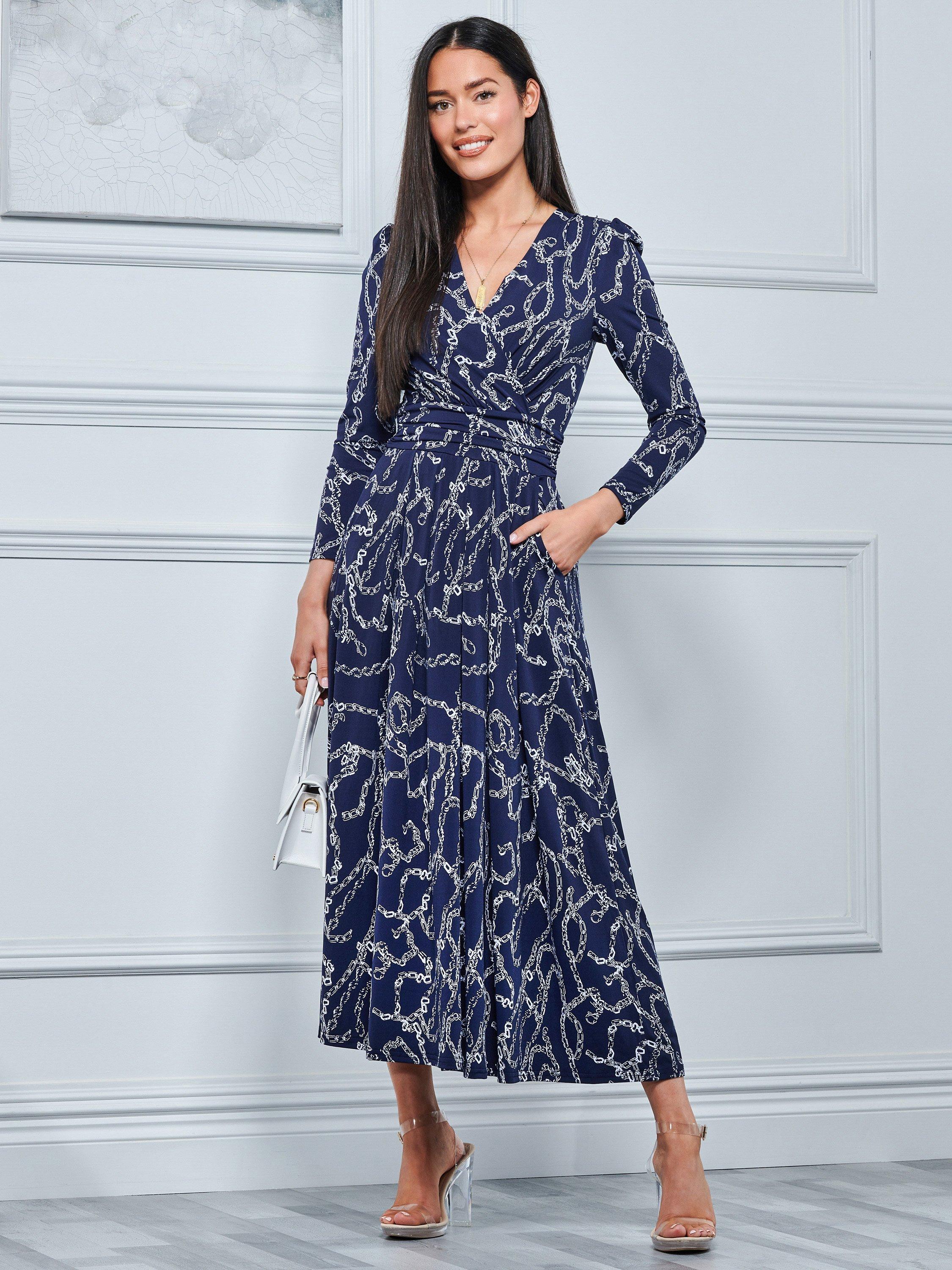 John lewis navy blue dresses best sale