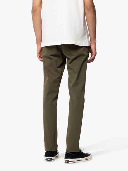 Nudie Jeans Easy Alvin Slim Fit Chinos - view 2, Olive