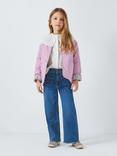 John Lewis Girl's Wide Leg Jeans, Blue