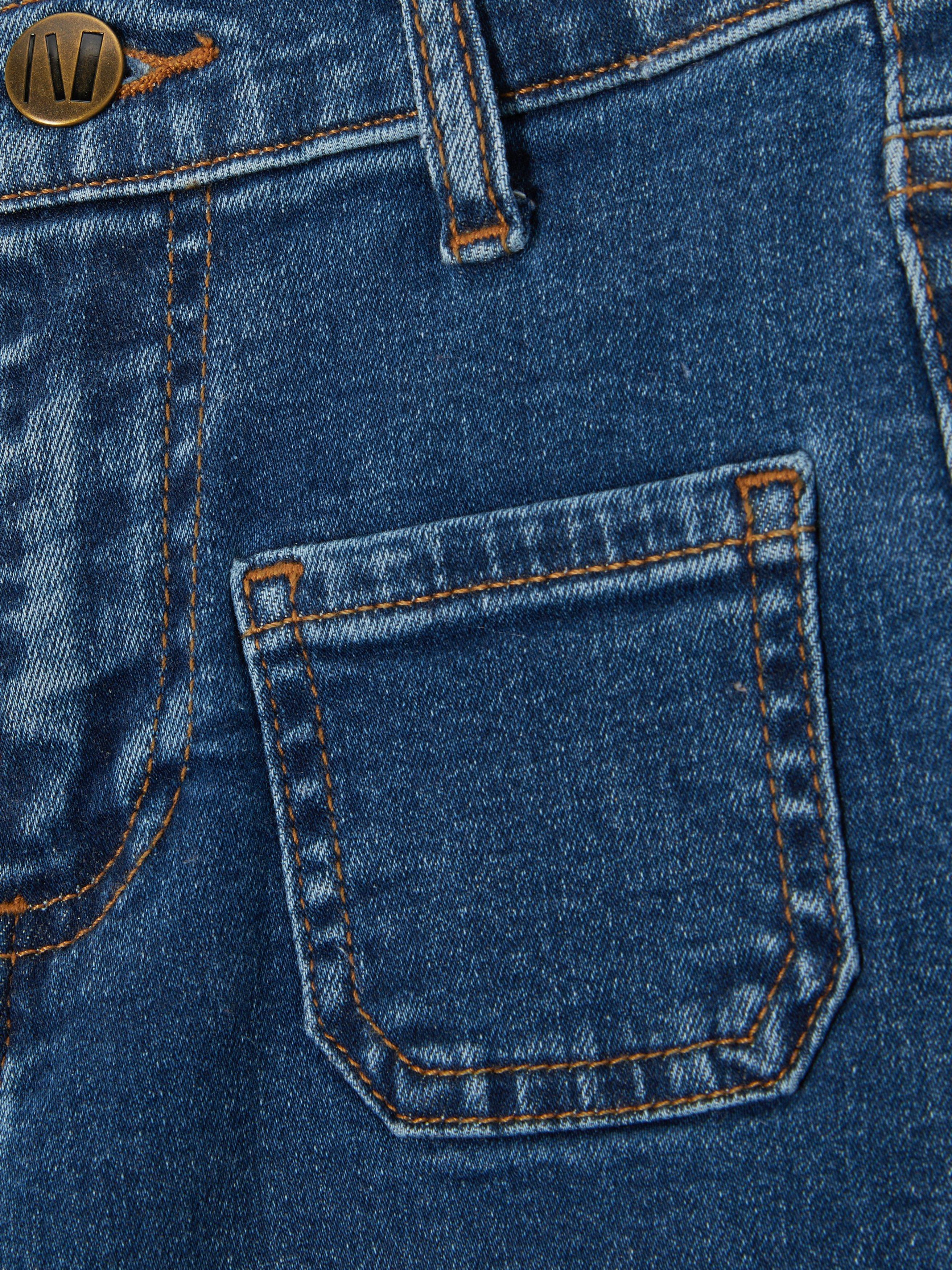 Product image 7 of 7, which shows John Lewis Girl's Wide Leg Jeans, Blue, 11 years
