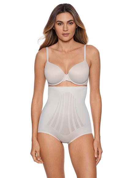 Miraclesuit LYCRA® FitSense™ Firm Tummy Control High Waist Knickers, Warm Beige