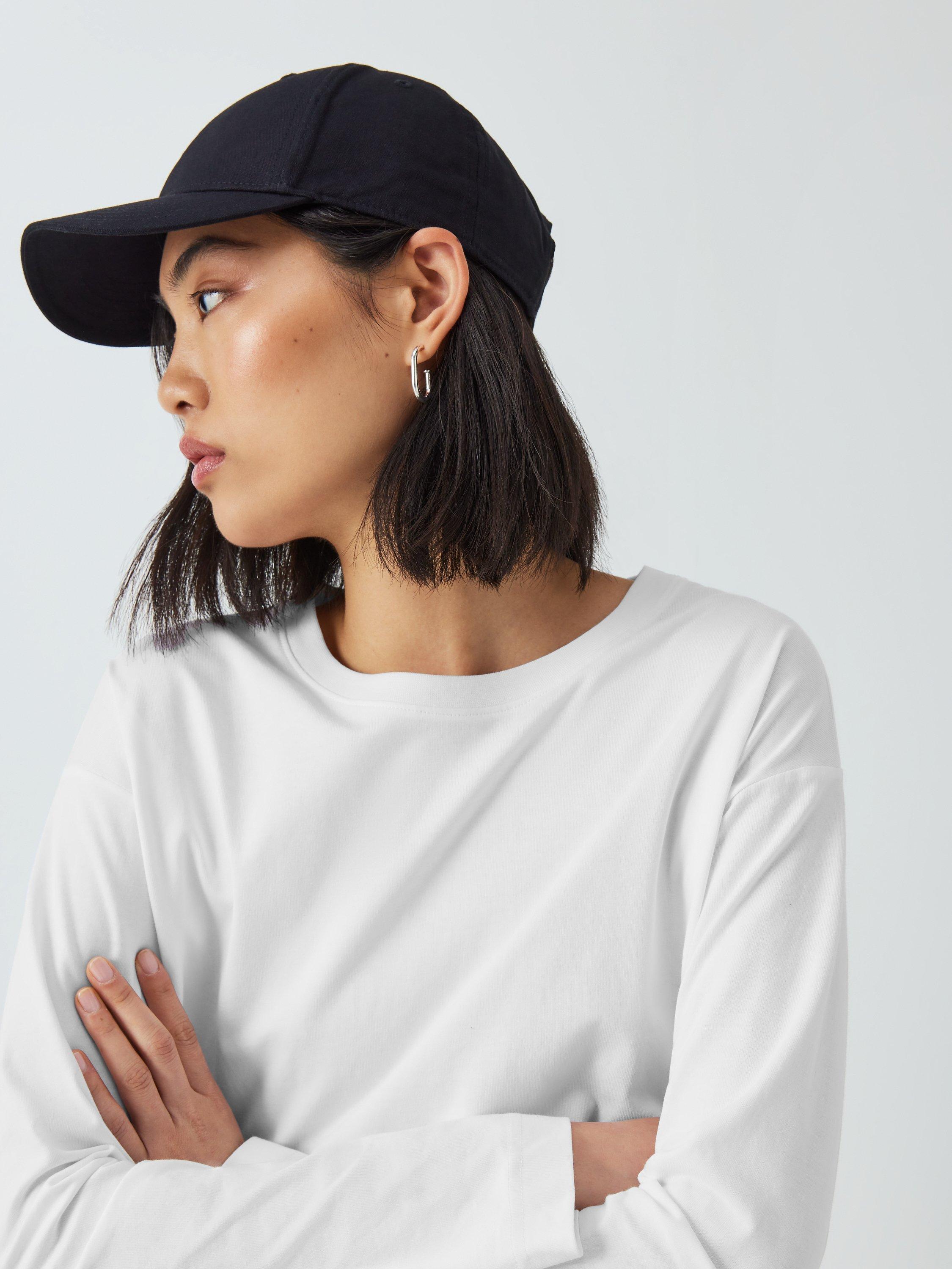 Product image 5 of 6, which shows John Lewis Relaxed Organic Cotton Long Sleeve Top, White, 20