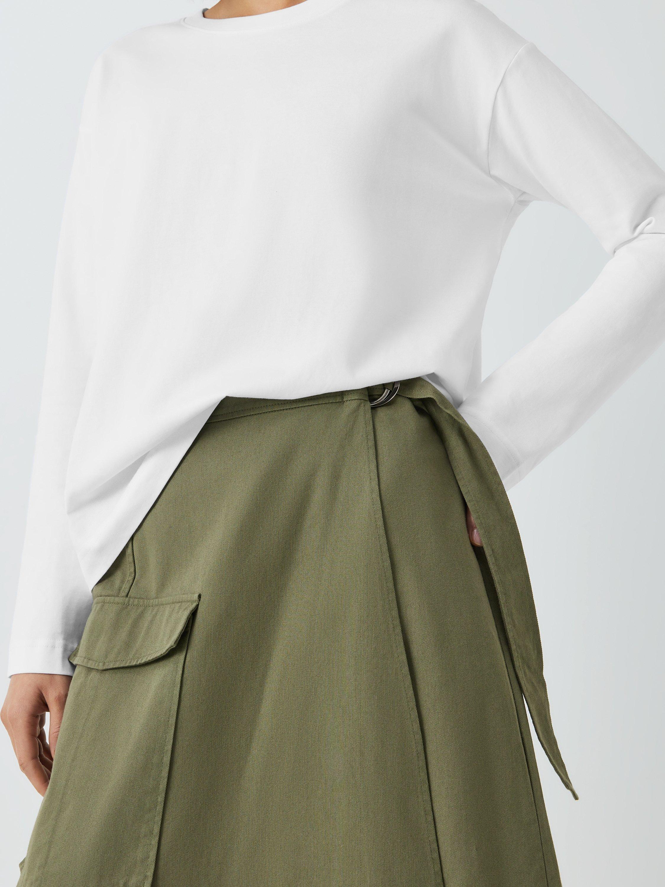 Product image 6 of 6, which shows John Lewis Relaxed Organic Cotton Long Sleeve Top, White, 20