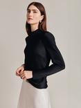 Ghost Mika Satin Turtleneck Top