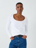 John Lewis Scoop Neck Cotton Top