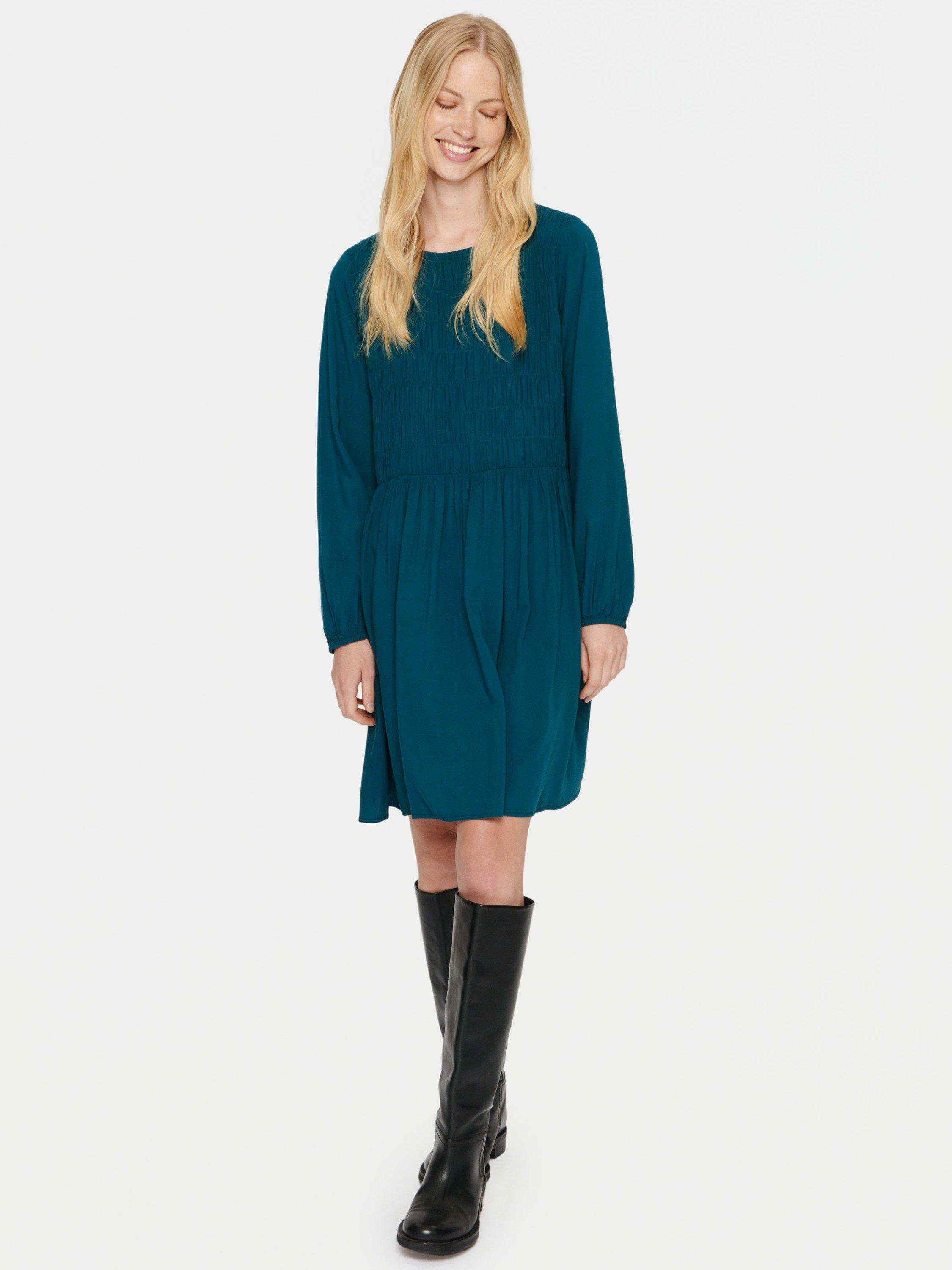 Saint Tropez Gisla Smock Dress, Blue, S