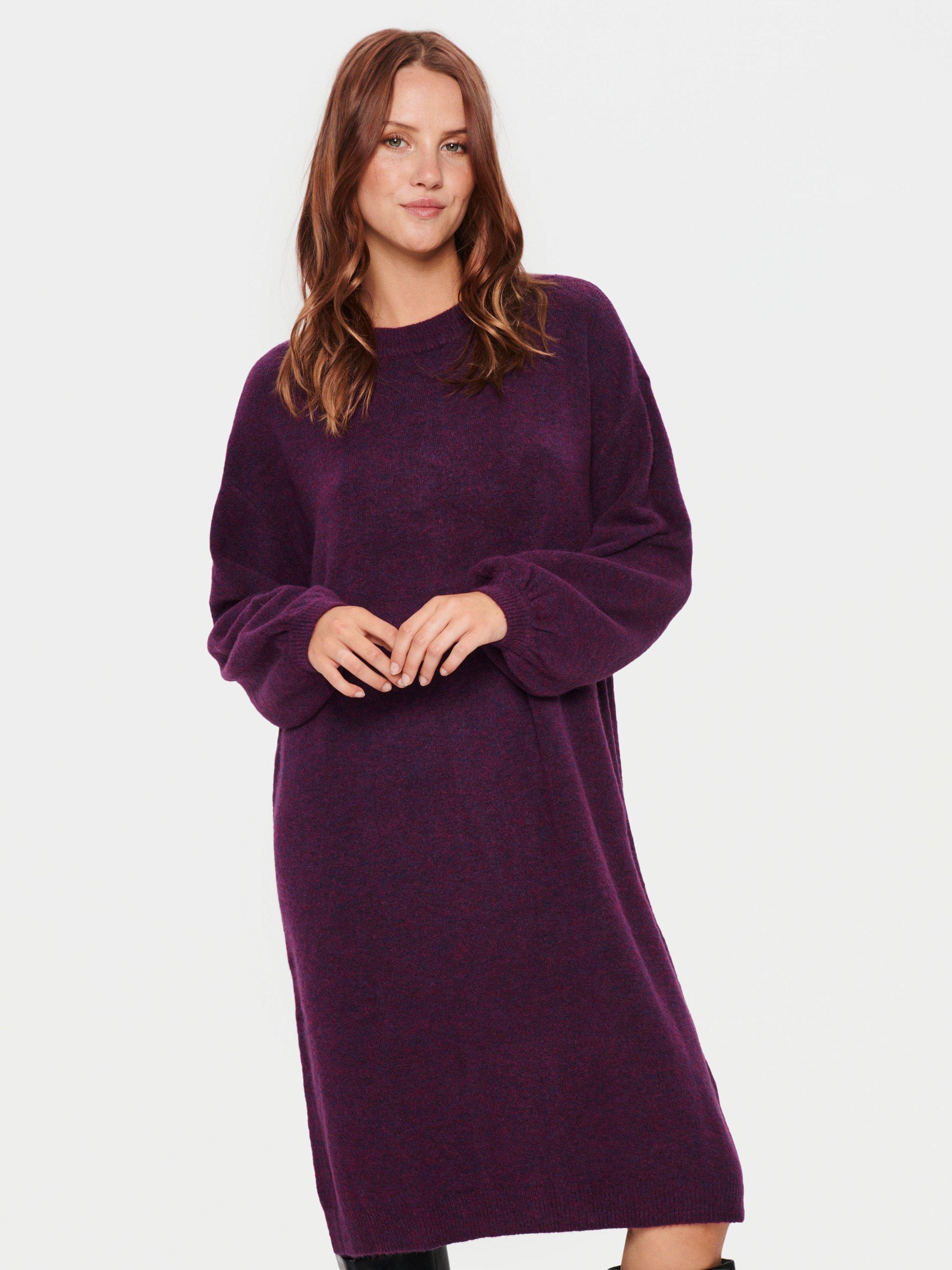 Saint Tropez Trixie Knee Length Knit Dress, Petunia Melange