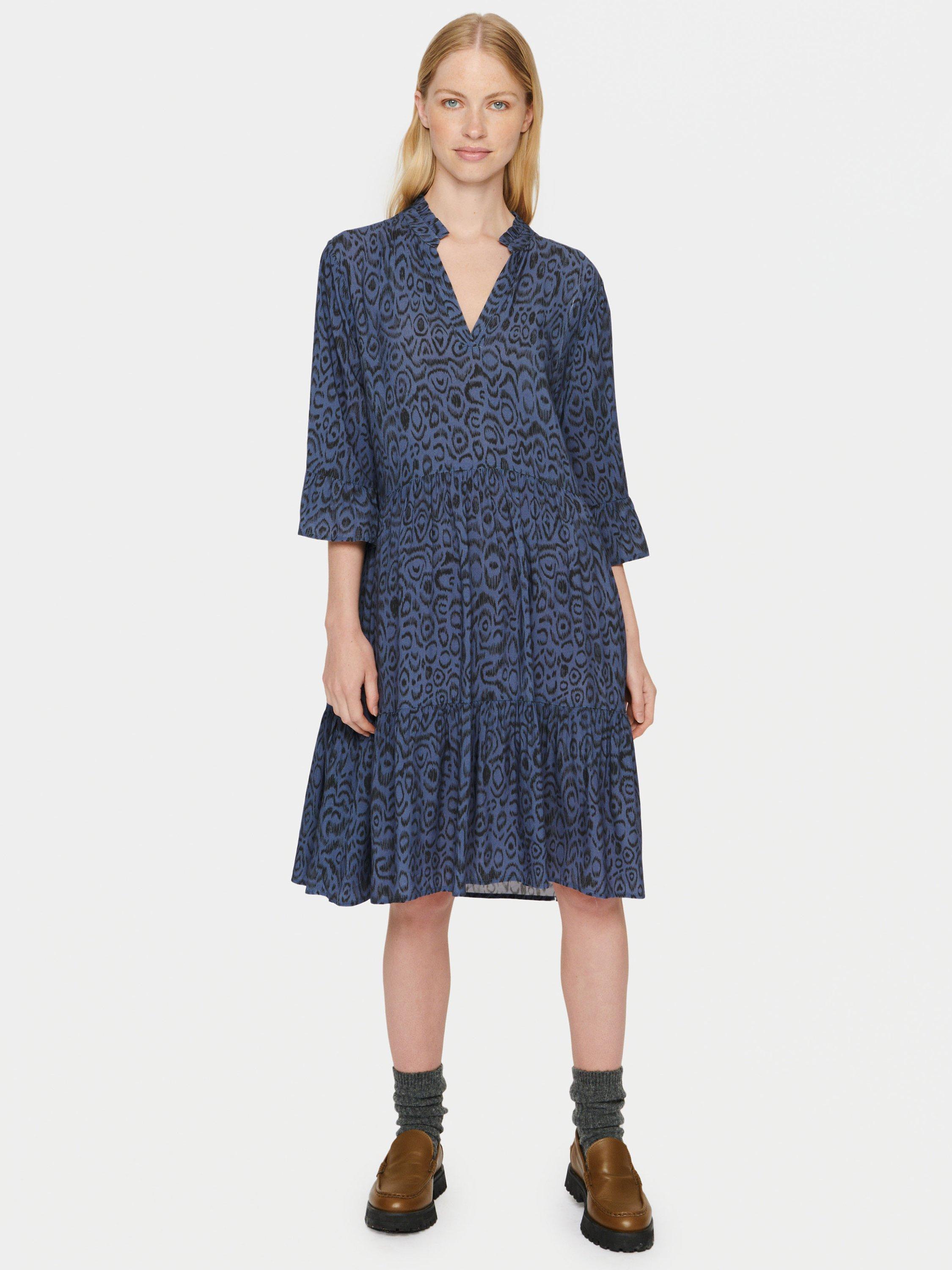 Saint Tropez Eda Ecovero Dress, Ombre Blue Nature