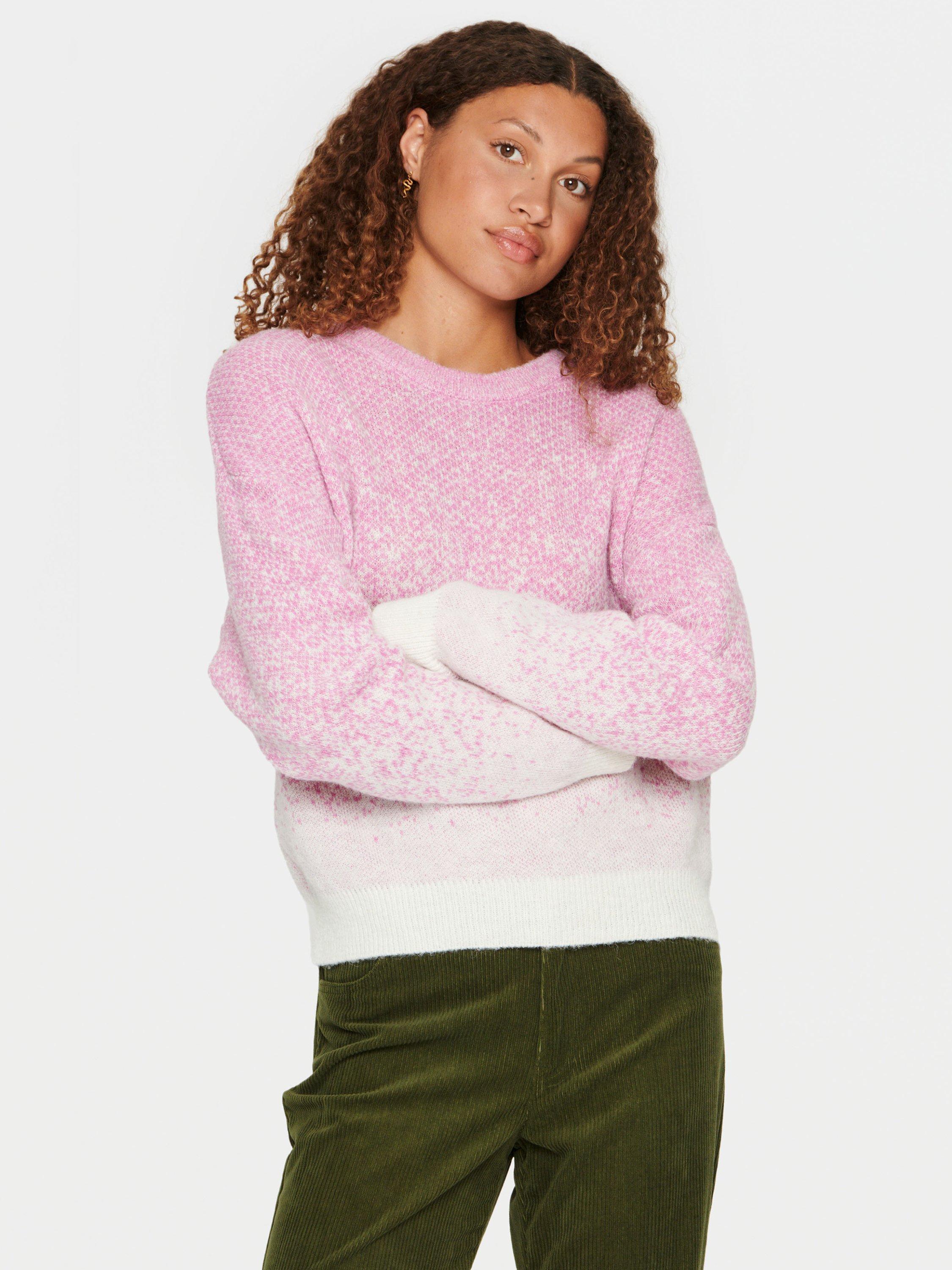 Saint Tropez Alika Wool Blend Jumper, Orchid Smoke