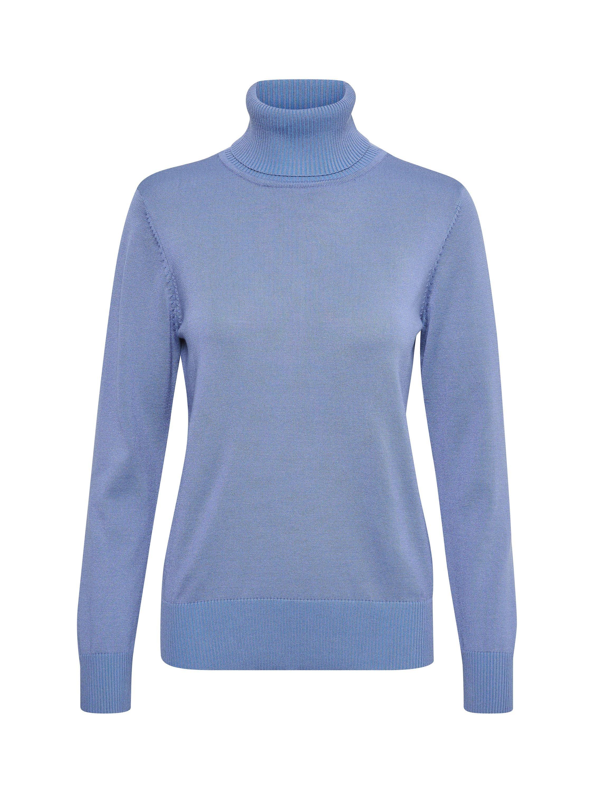 Saint Tropez Mila Roll Neck Pullover Jumper, Colony Blue