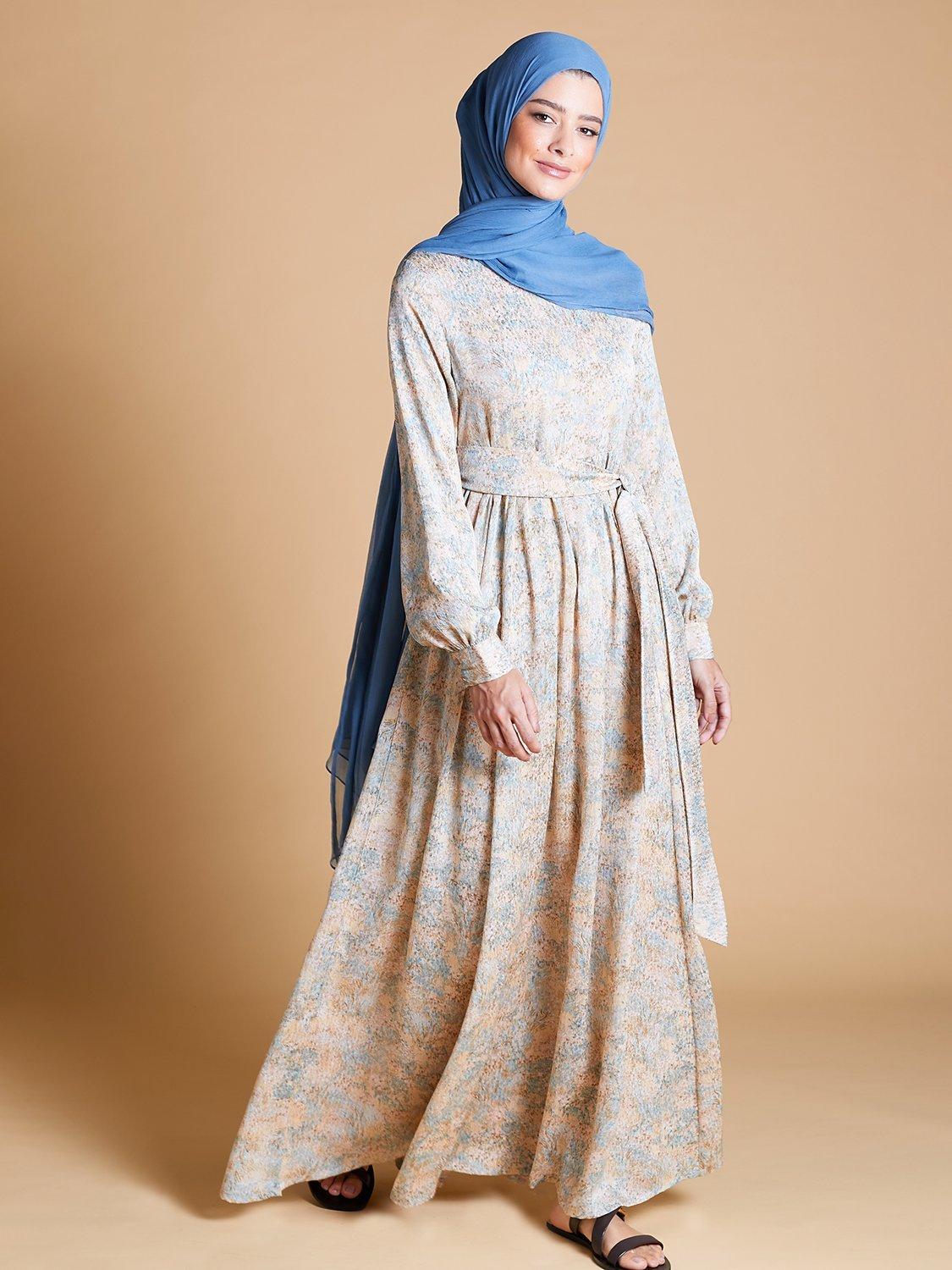 Aab Watercolour Maxi Dress, Multi