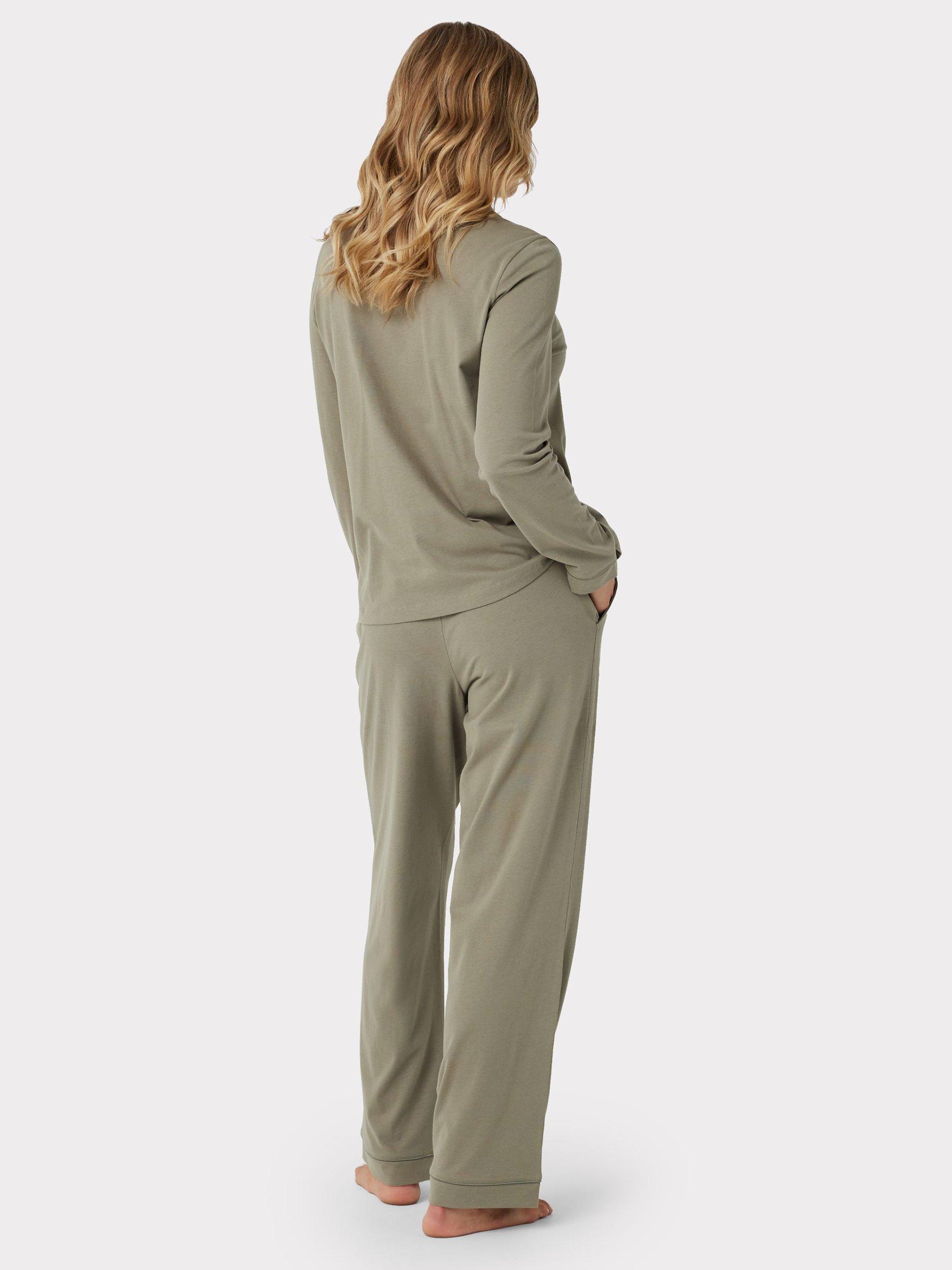 Product image 5 of 5, which shows Chelsea Peers Organic Cotton Pyjama Set, Green, 6