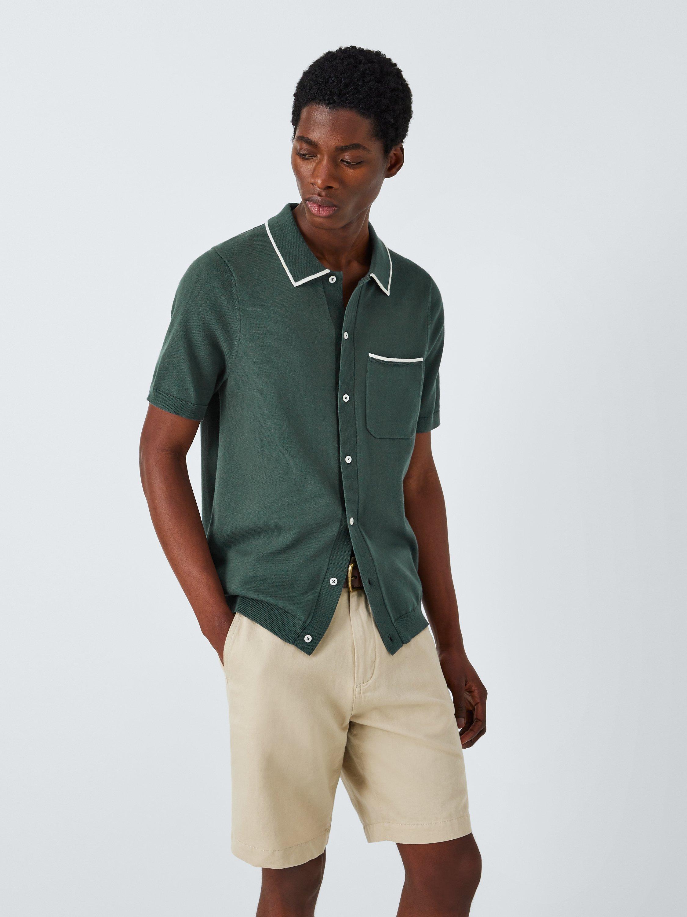 John Lewis Knitted Short Sleeve Shirt