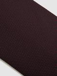 Reiss Ceremony Textured Silk Blend Tie, Burgundy