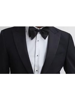 Reiss Boyle Silk Ready Tied Bow Tie - view 2, Black