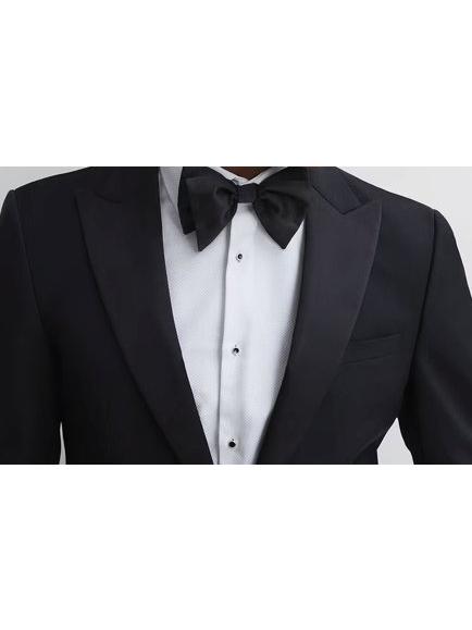 Reiss Boyle Silk Ready Tied Bow Tie - view 2, Black