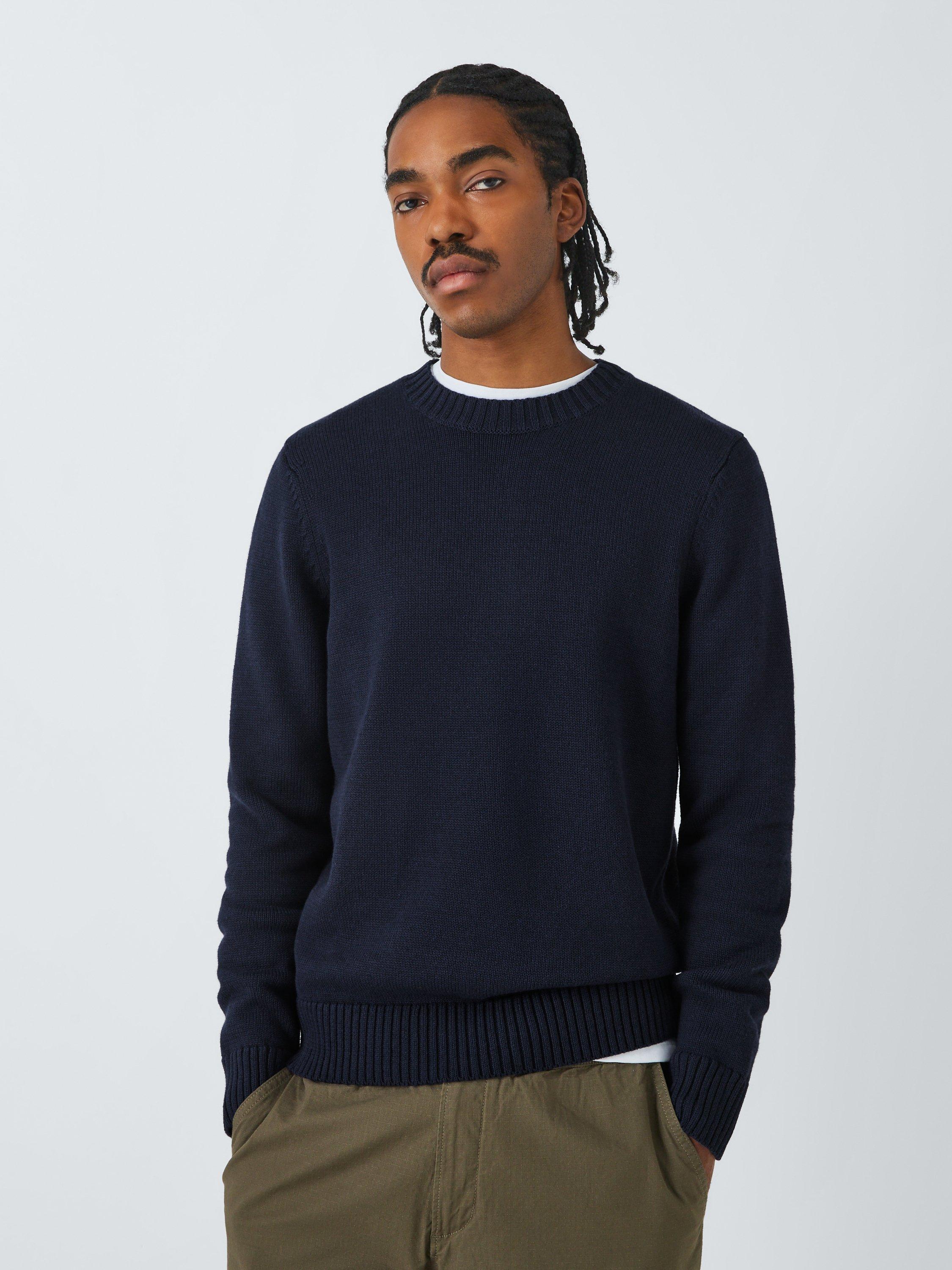John Lewis ANYDAY Crew Neck Jumper, Baritone Blue