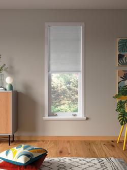 John Lewis Temporary Cordless Blackout Pleated Blind, White