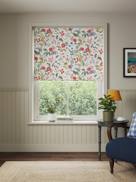 John Lewis Fruit Tree Blackout Roman Blind, Multi