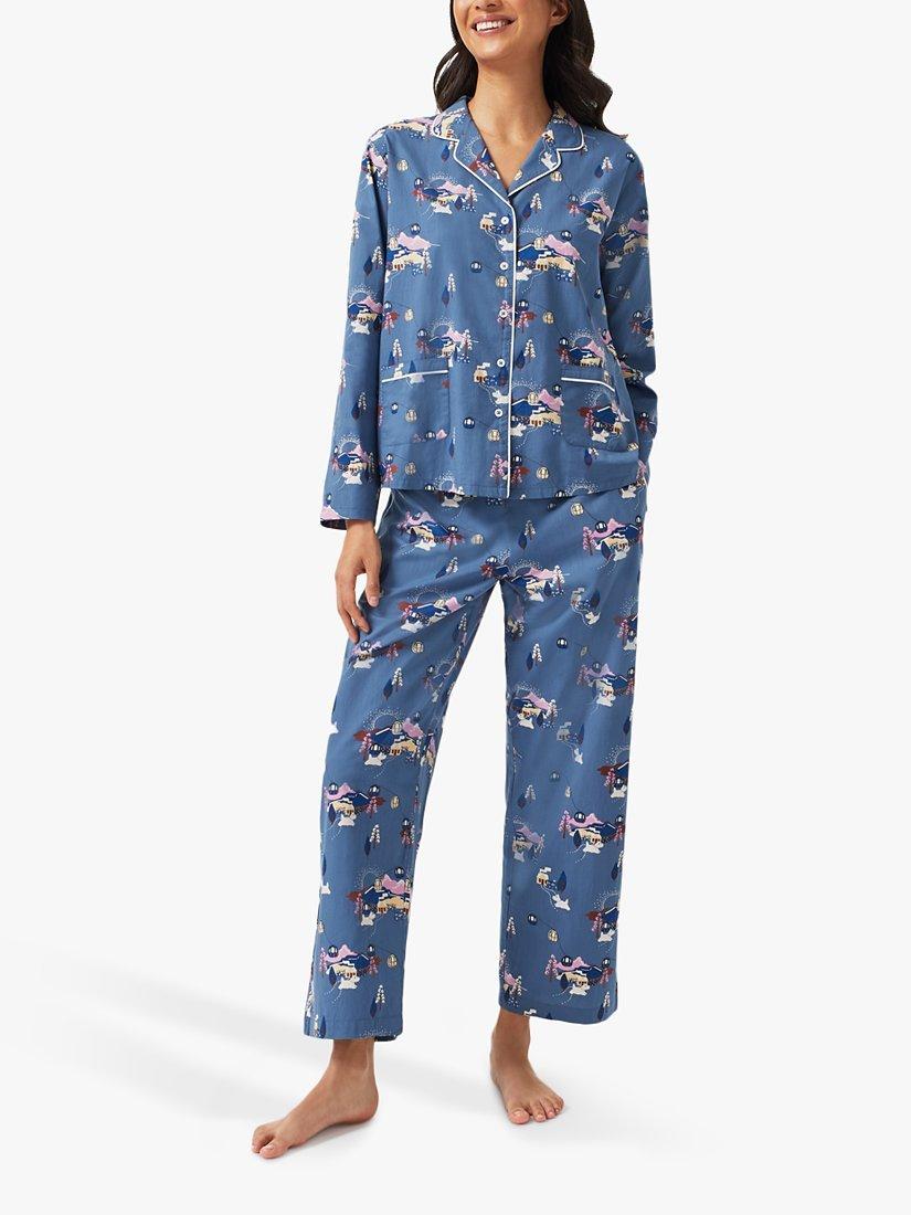 Radley Hygge A Tree Long Pyjama Set, Thunder Cloud