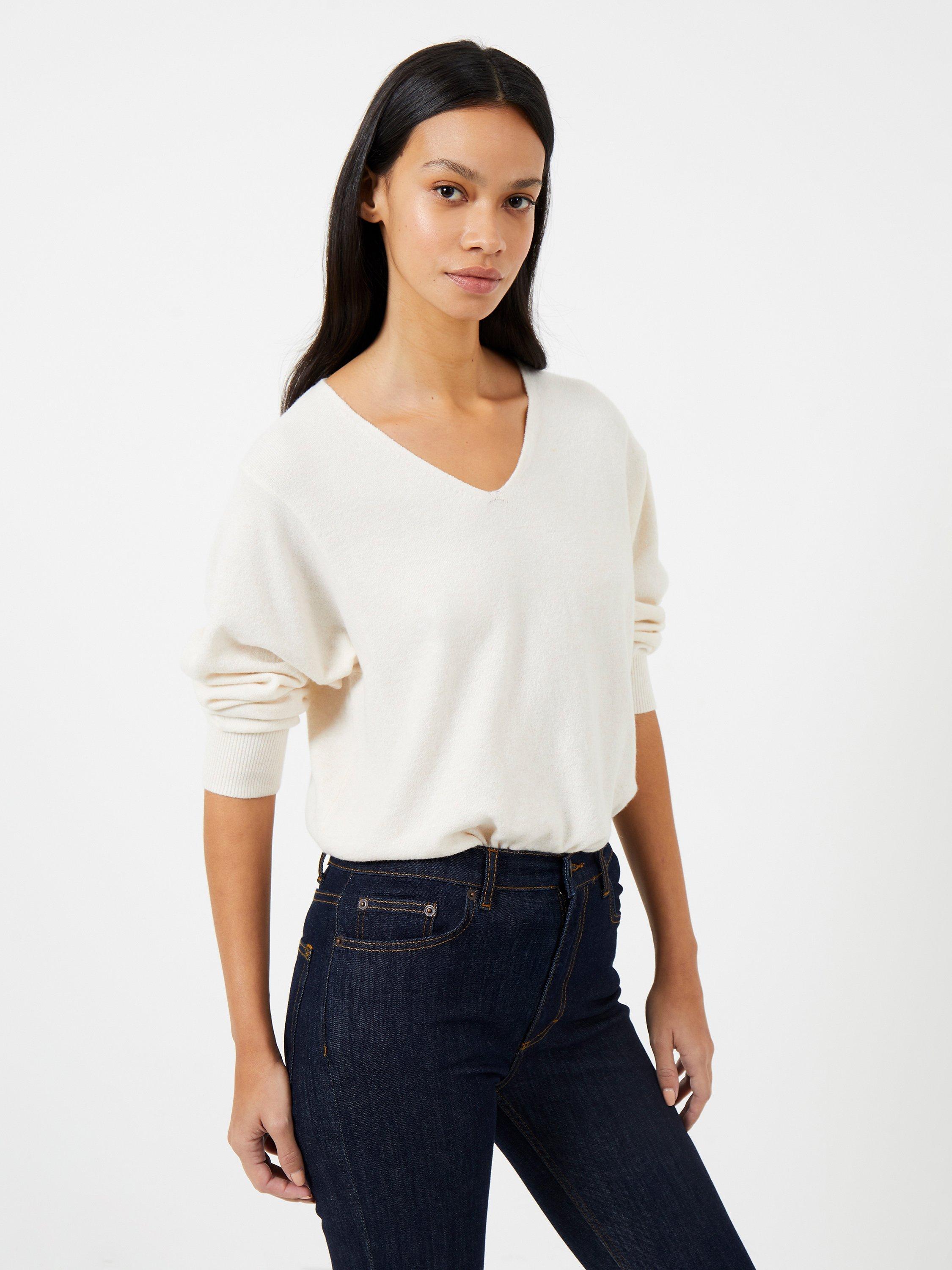 Product image 2 of 4, which shows French Connection Ebba Vhari Jumper, Oatmeal Melange, XS