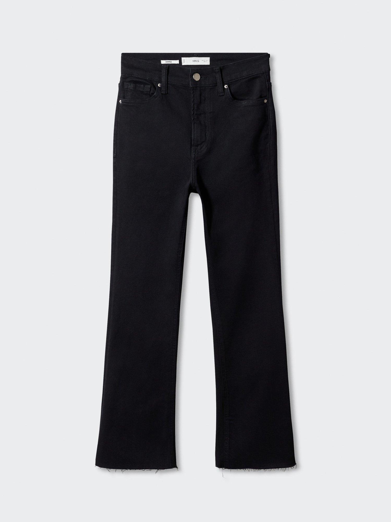 Product image 3 of 8, which shows Mango Sienne Cropped Flared Jeans, Open Grey, 24