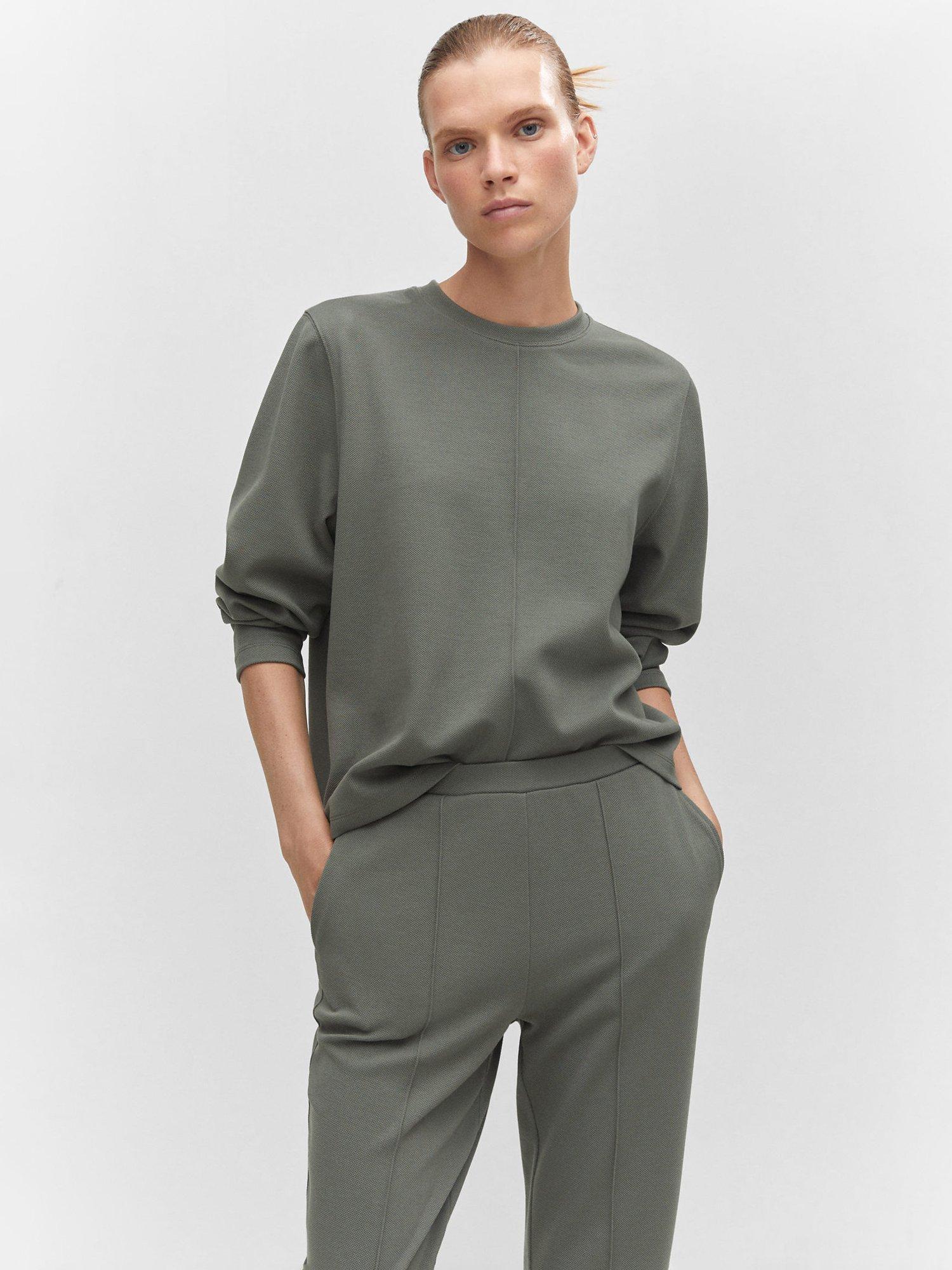 Mango Crew Neck Sweatshirt, Grey