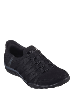 Skechers Breathe Easy Roll With Me Trainers - view 2, Black