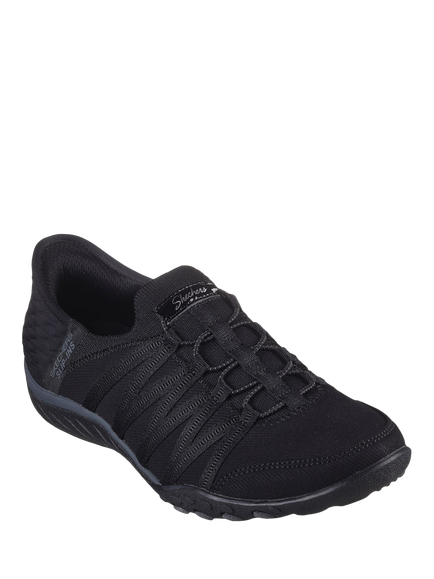 Skechers Breathe Easy Roll With Me Trainers - view 2, Black