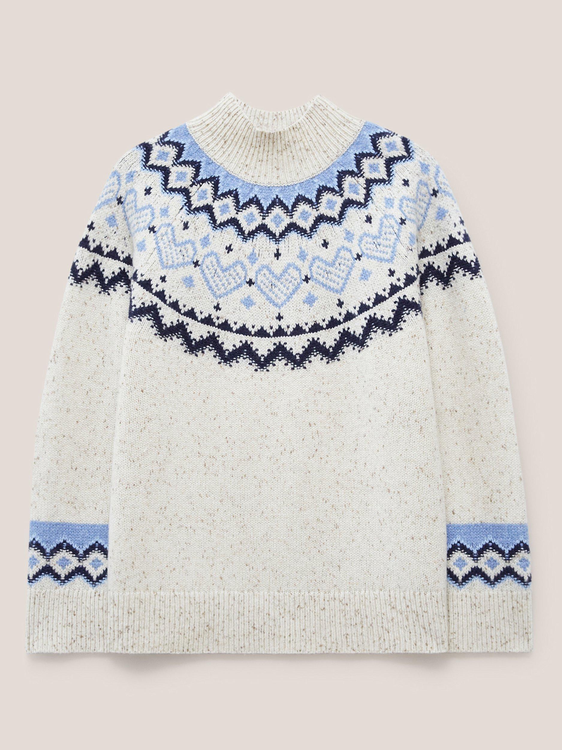 Heart fair isle sweater sale