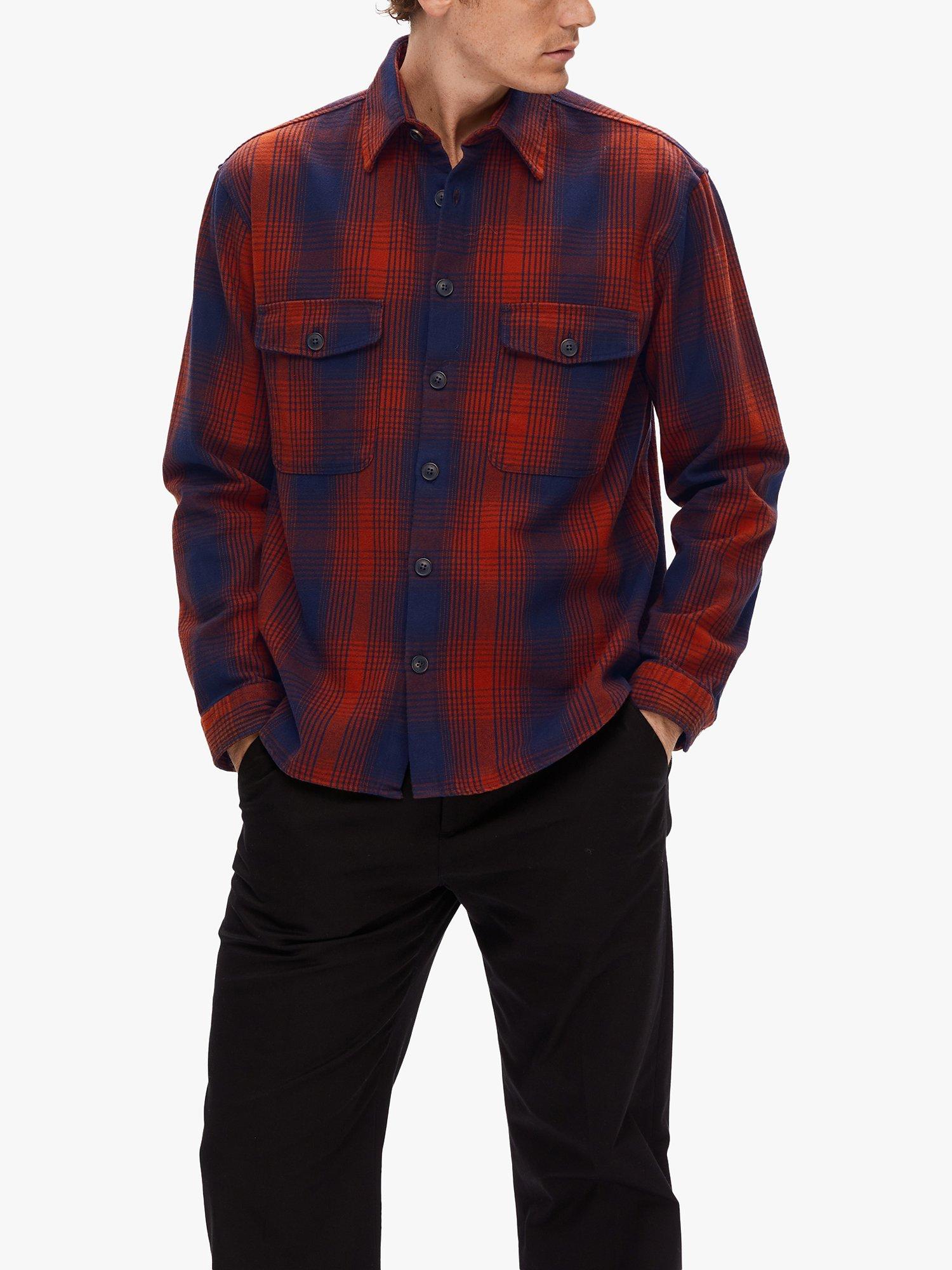SELECTED HOMME Mason Recycled Cotton Flannel Shirt