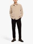 SELECTED HOMME Owen Recycled Cotton Corduroy Shirt, Breen